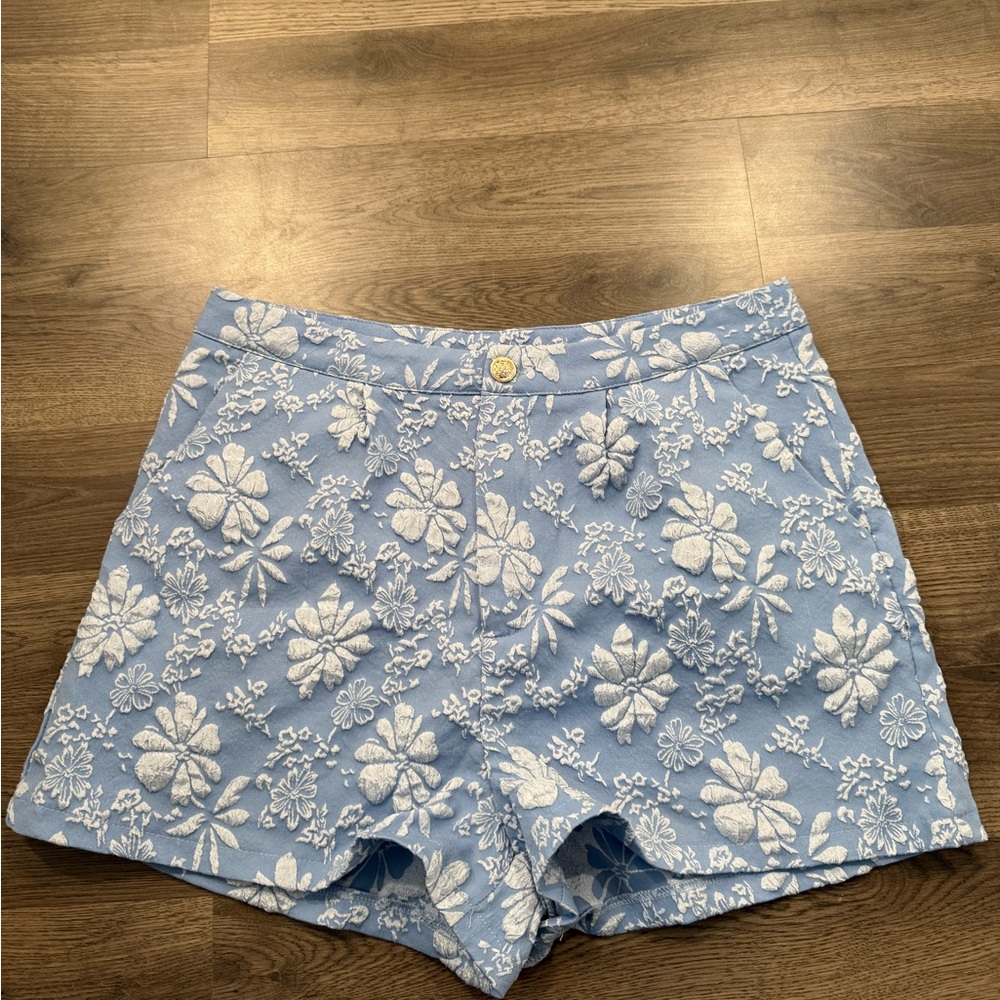 Floral Blue Women's Shorts
